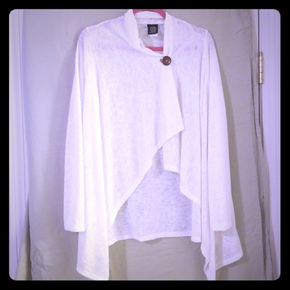Beautiful BOBEAU Cardigan Yoga Coverup Large NWOT